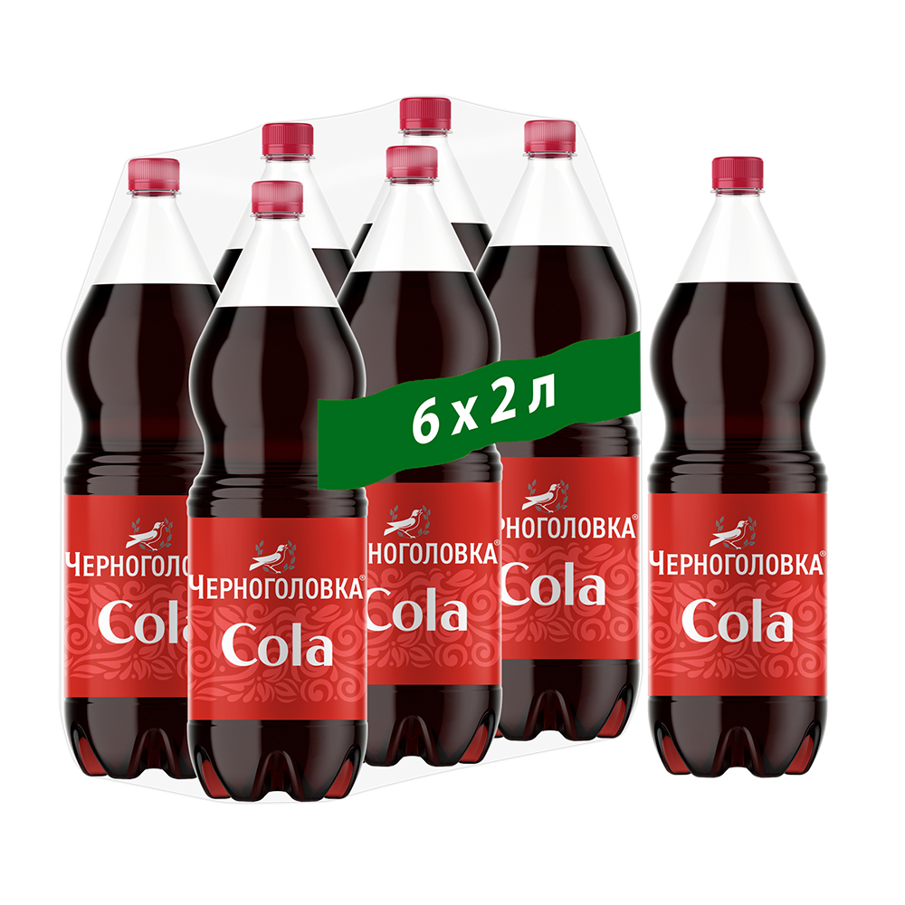  ЧЕРНОГОЛОВКА Кола 2 л, газ, ПЭТ 